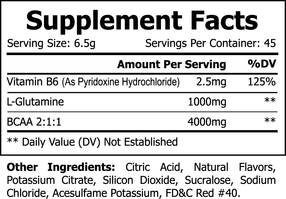 BCAA Performance Powder ( 45 servings - Fruit Punch)