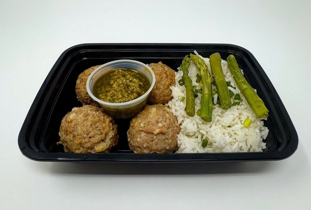 Albóndigas de pavo al pesto