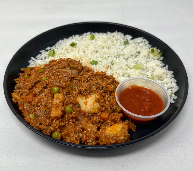 Tasty lean ground beef stew paired with jasmine rice. Spartan meal preps nj meal prep delivery. Healthy food delivered to you.