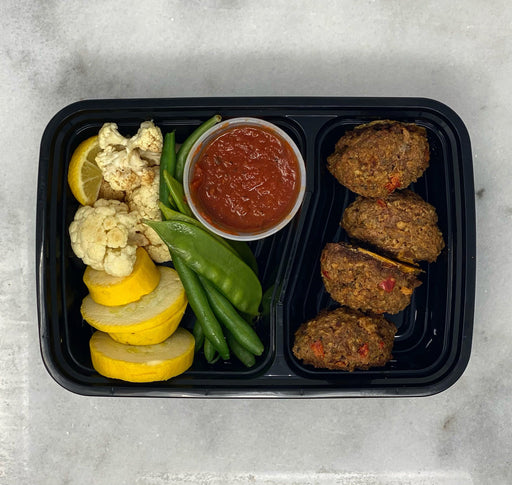 Low calrie beef meatballs and  veggie mix spartan meal preps