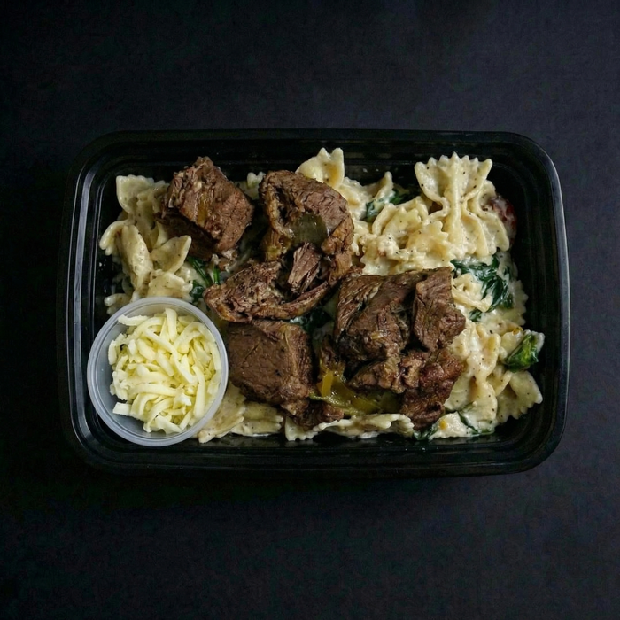 Flank Steak Parmesan Pasta
