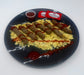 Plate with scrambled eggs, sausages, and ketchup on a white background made by spartan meal preps a new jersey meal prep company