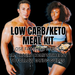 SPARTAN MEAL PREPS LOW CALORIE MEAL KIT- 2 MODELS HOLDING A MEAL AND WEARING GMY GEAR.