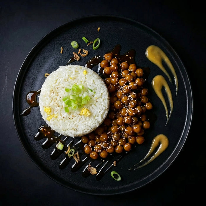 Sticky Sesame Chickpeas