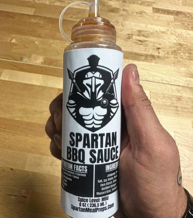 Salsa BBQ suave Spartan (botella de 8 oz)