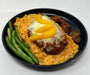 spartan meal preps nj - caribbean chicken paired with rice and peaches over - healthy dish from spartan meal preps nj.