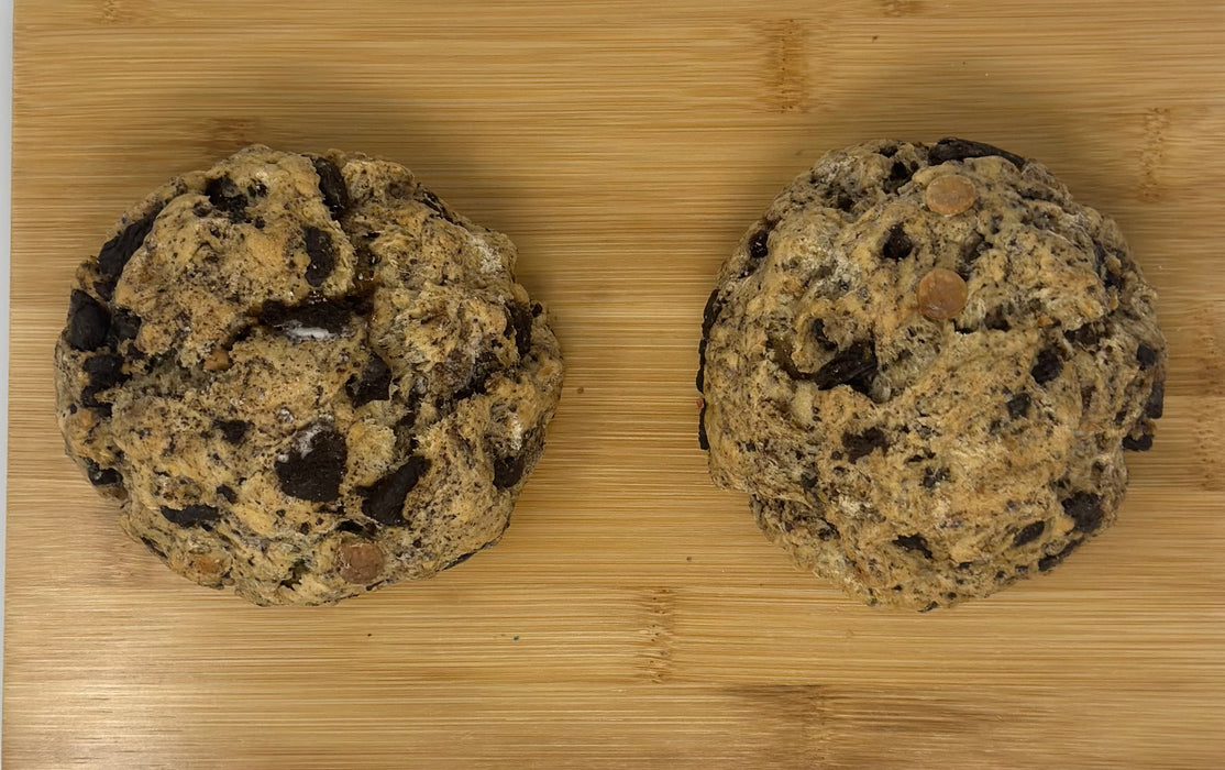 Galletas proteicas de galletas y crema: (2) galletas de 9 oz 